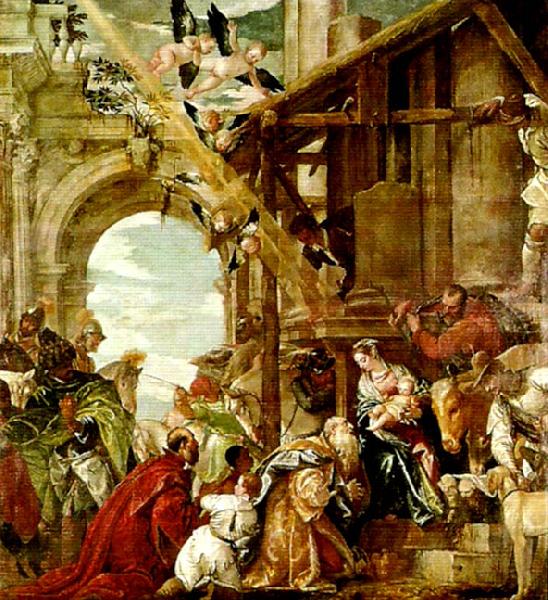 Paolo  Veronese adoration of the magi oil painting image